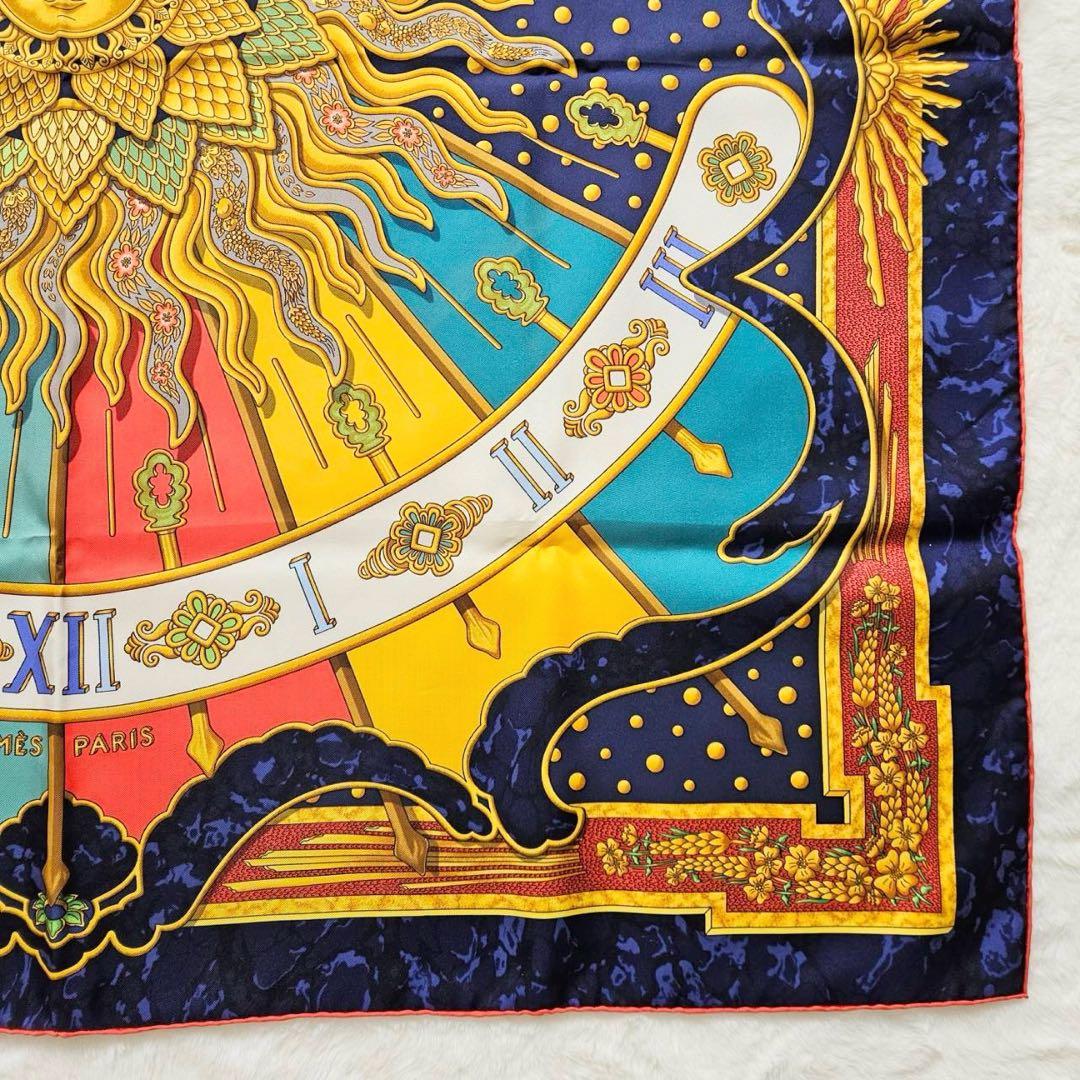 極美品✨HERMES エルメス スカーフ カレ 90 今日一日を楽しむ