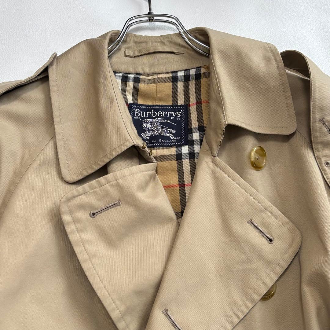 バーバリー[着丈124cm 付属品完備]トレンチコート ノバチェック Lサイズ