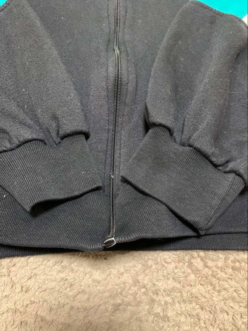 90s 銀タグNIKE(ナイキ) ジップアップパーカー ターコイズXL