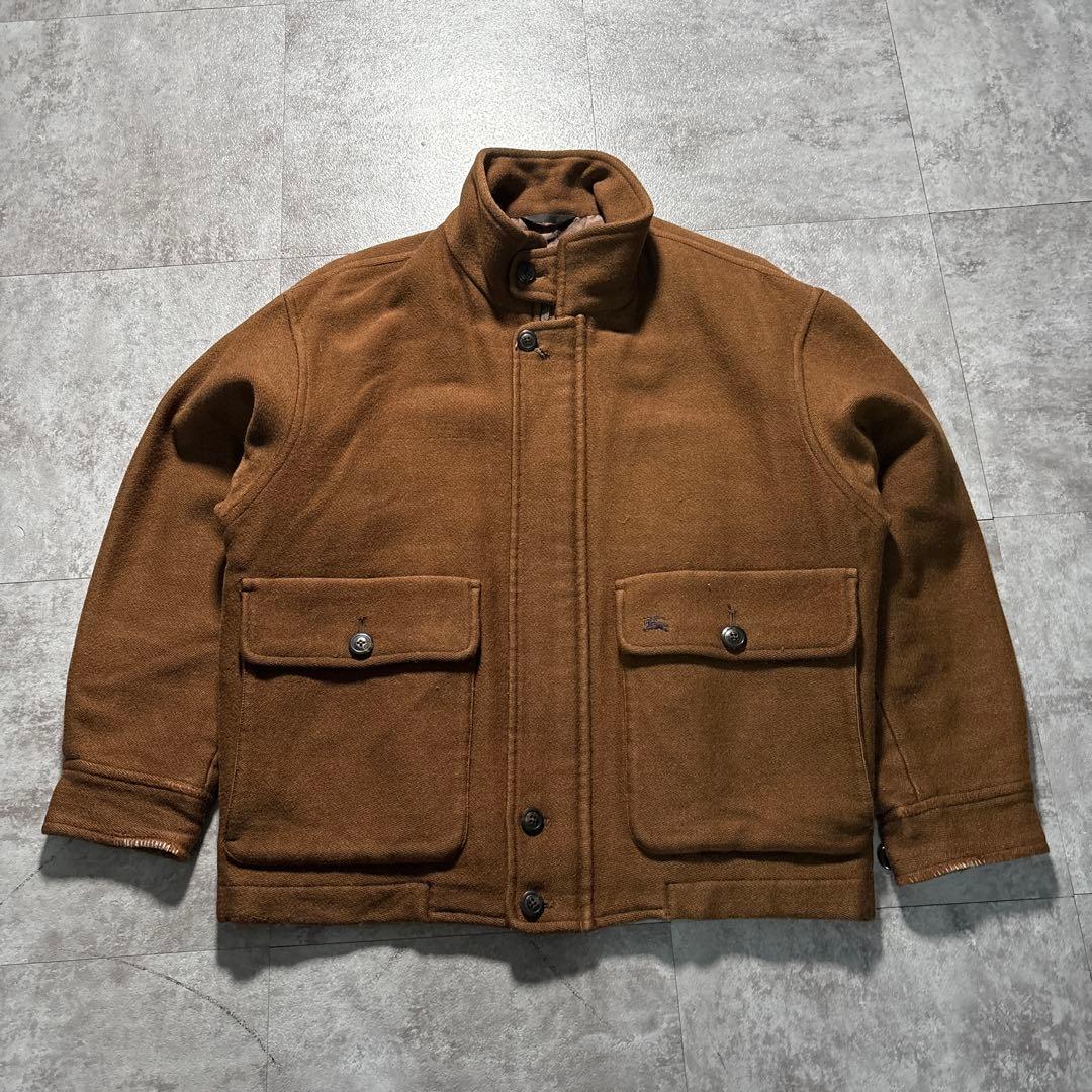 80s❣️ Burberry short wool Harrington jkt