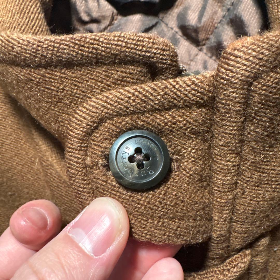 80s❣️ Burberry short wool Harrington jkt
