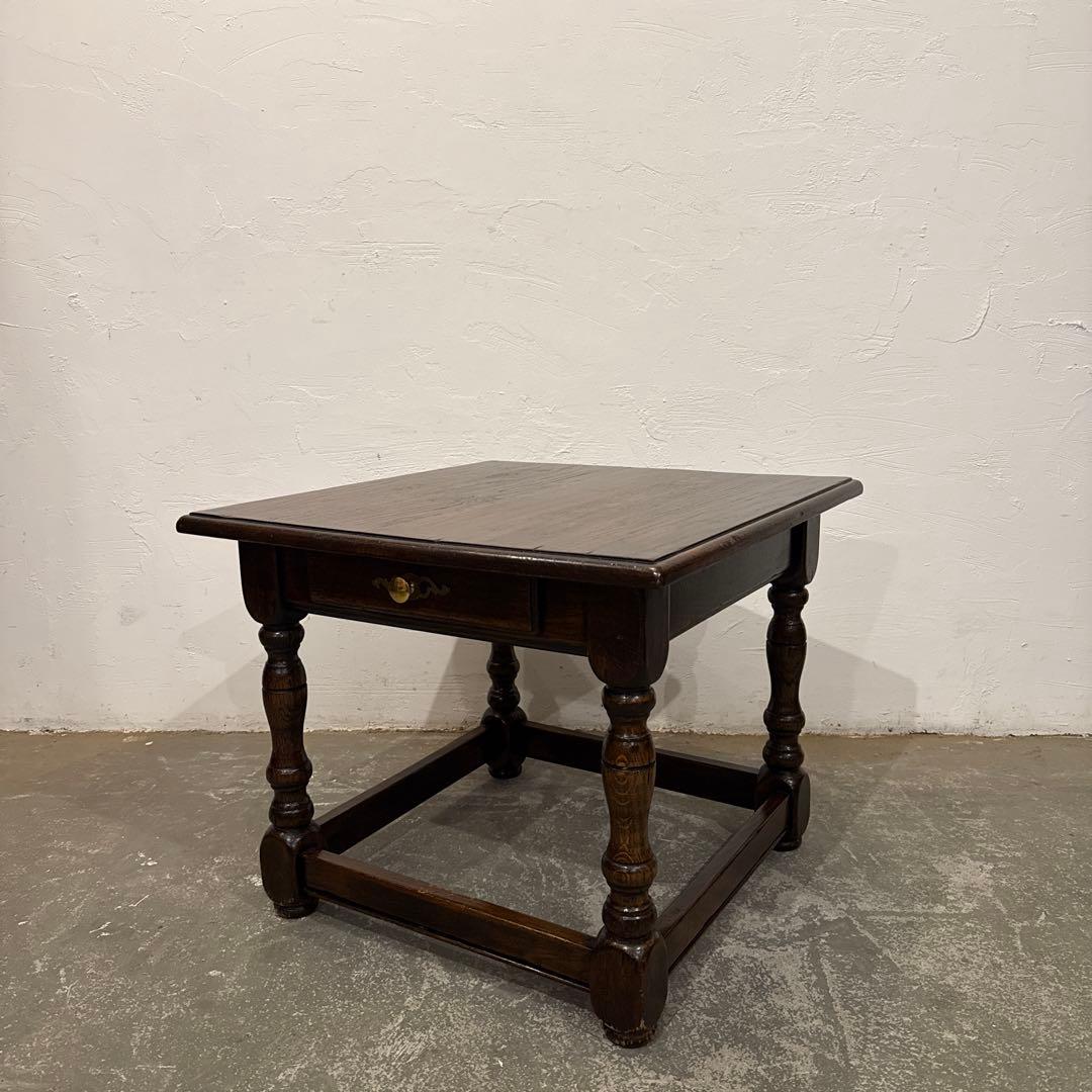 年末年始saleヴィンテージ　木製サイドテーブル　引き出し付き2