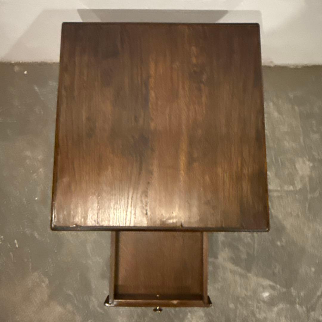 年末年始saleヴィンテージ　木製サイドテーブル　引き出し付き2