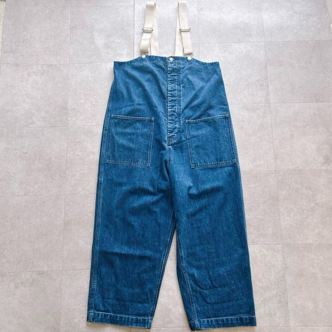 美品✨nest robe ネストローブ デニムデッキサロペット ゆったり 近年