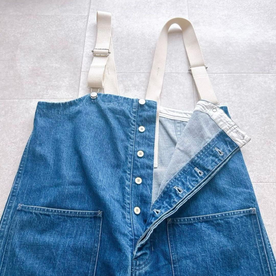 美品✨nest robe ネストローブ デニムデッキサロペット ゆったり 近年