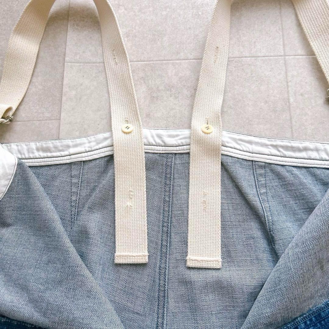 美品✨nest robe ネストローブ デニムデッキサロペット ゆったり 近年