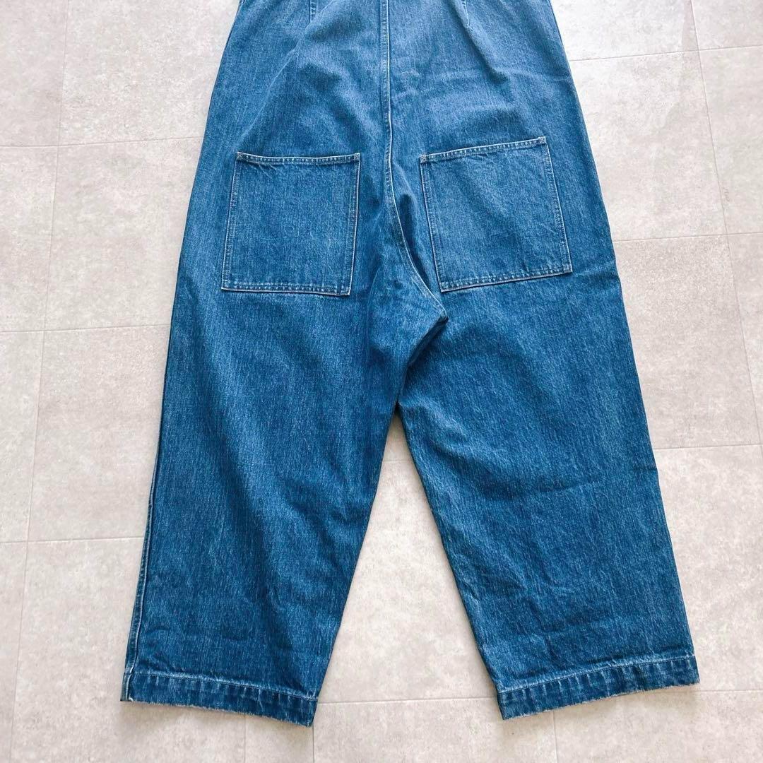 美品✨nest robe ネストローブ デニムデッキサロペット ゆったり 近年