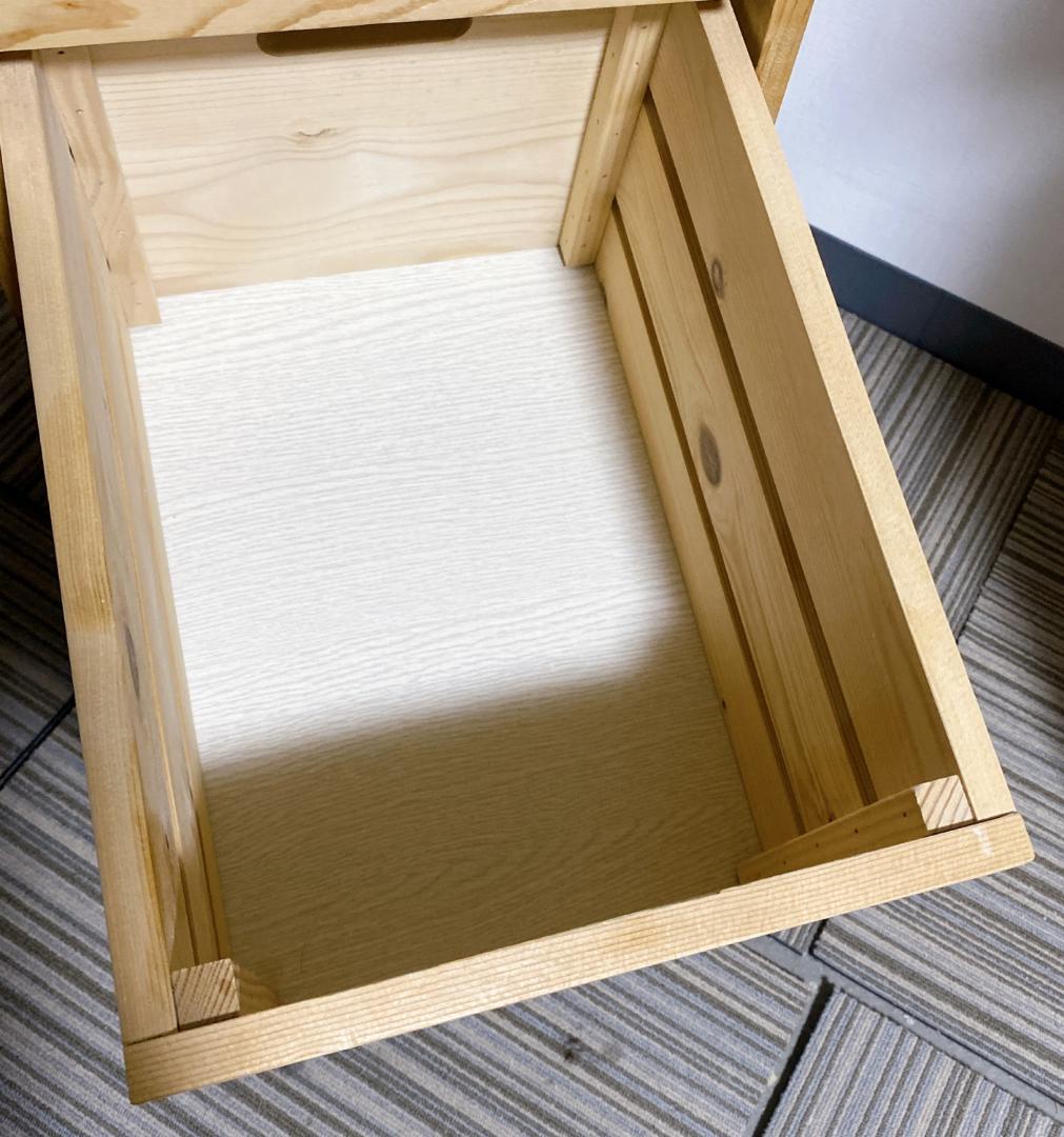 YAMAZEÑ バタフライキッチンストッカー キャスター付き ナチュラル