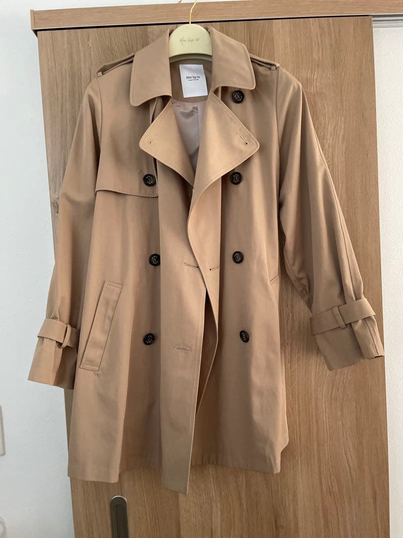 ハーリップトゥ　トレンチコート　oble Short Trench Coat