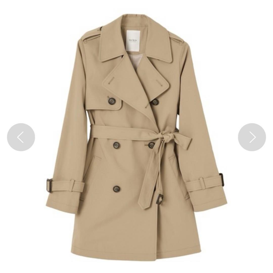 ハーリップトゥ　トレンチコート　oble Short Trench Coat