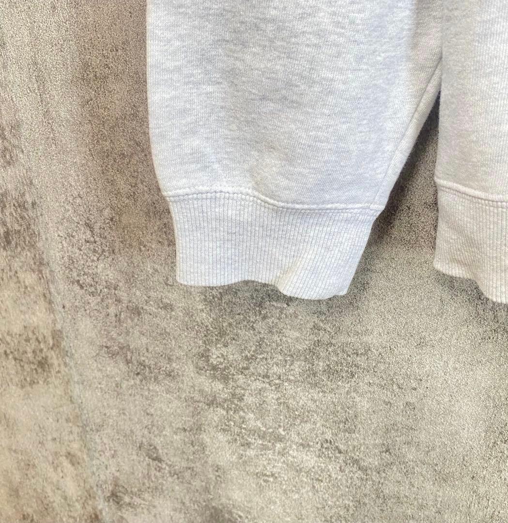 Stussy パーカー M グレー ビッグロゴ ストックロゴ ゆるだぼ