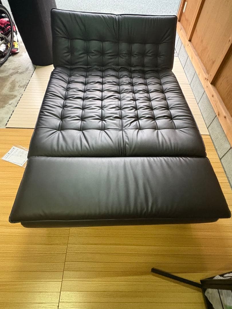 ニトリ　傷・汚れに強い合成皮革 ソファベッド(Nシールド ロック2 RC BK)