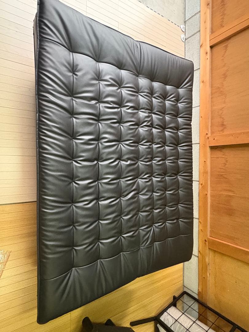 ニトリ　傷・汚れに強い合成皮革 ソファベッド(Nシールド ロック2 RC BK)