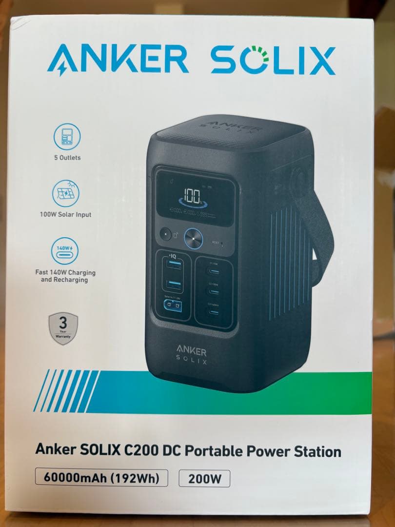 発電機・ポータブル電源 Anker SOLIX C200 DC Portable Power Stati