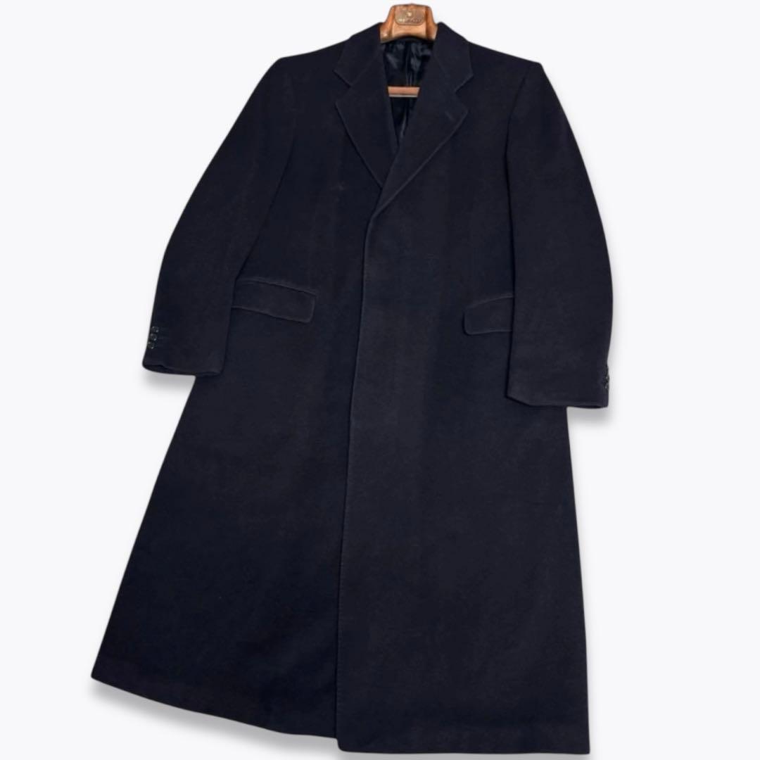 【英国製】Burberry バーバリー カシミヤ100% 比翼 チェスターコート