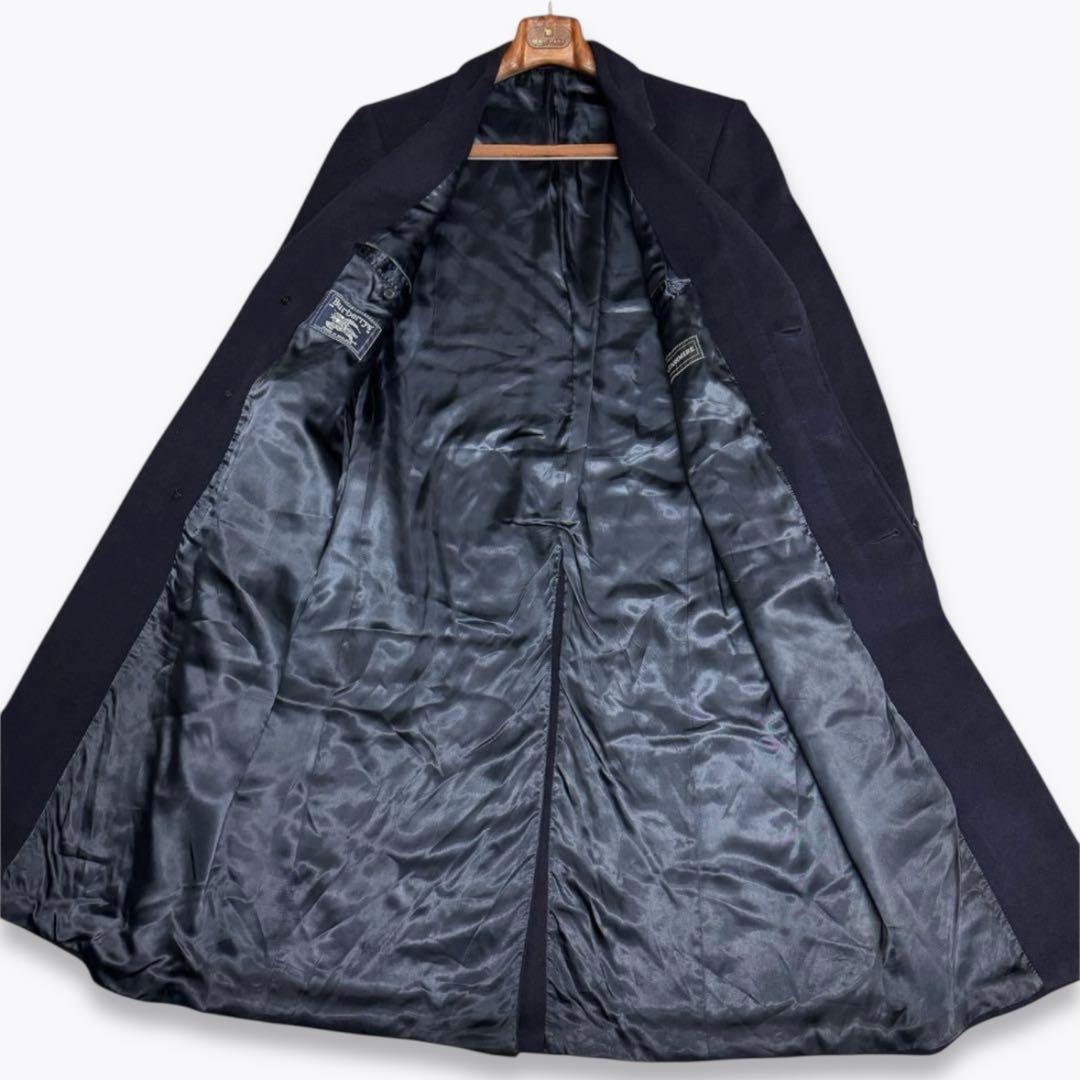 【英国製】Burberry バーバリー カシミヤ100% 比翼 チェスターコート
