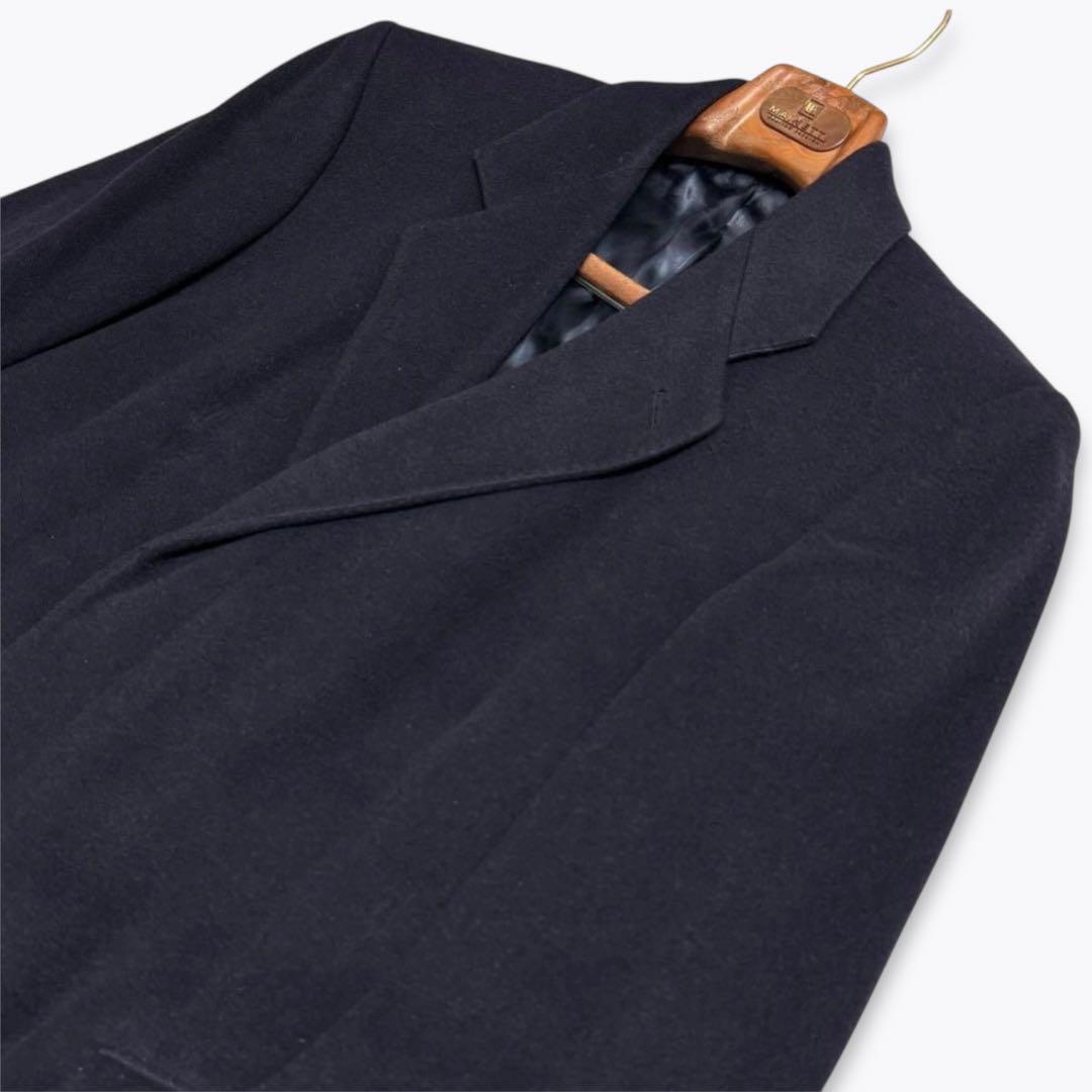 【英国製】Burberry バーバリー カシミヤ100% 比翼 チェスターコート