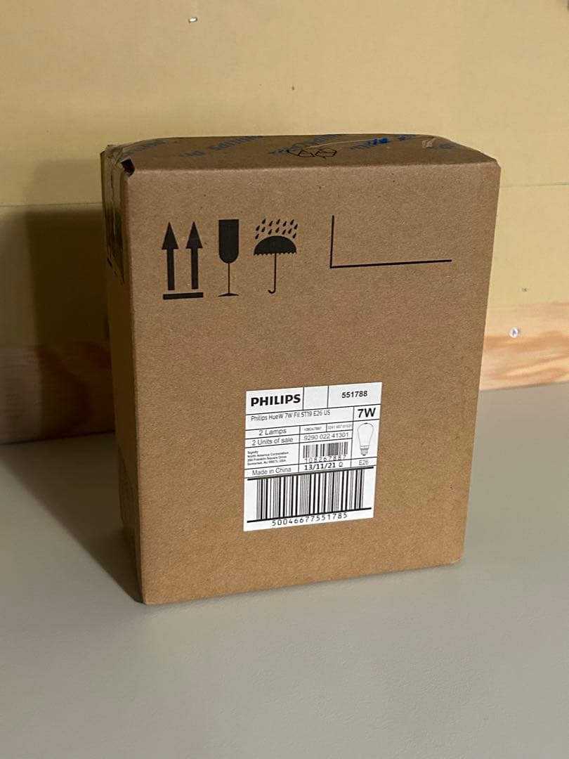 新品２個 エジソン PHILIPS Hue LED電球 E26 7W