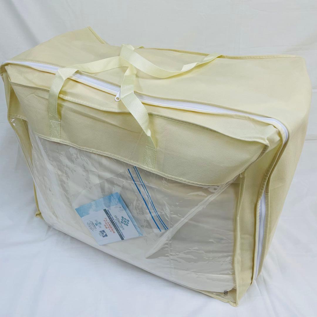 羽毛布団 クイーン 抗菌防臭羽毛 きなり 210×210cm 日本製