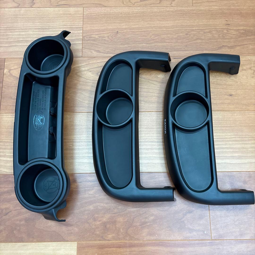 美品3回使用/二人乗りベビーカー カトージ 二人でゴーDX 専用レインカバー付き