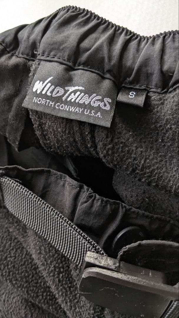 WILD THINGS ワイルドシングス フリース パンツ 黒 ブラック