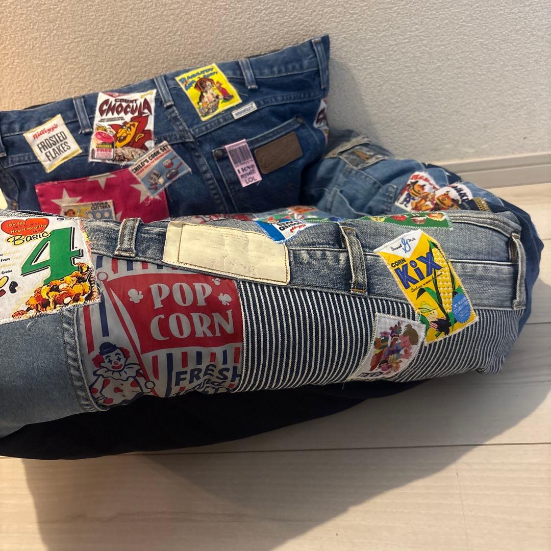 ☆hさま専用　デニムリメイク　ペットベッド