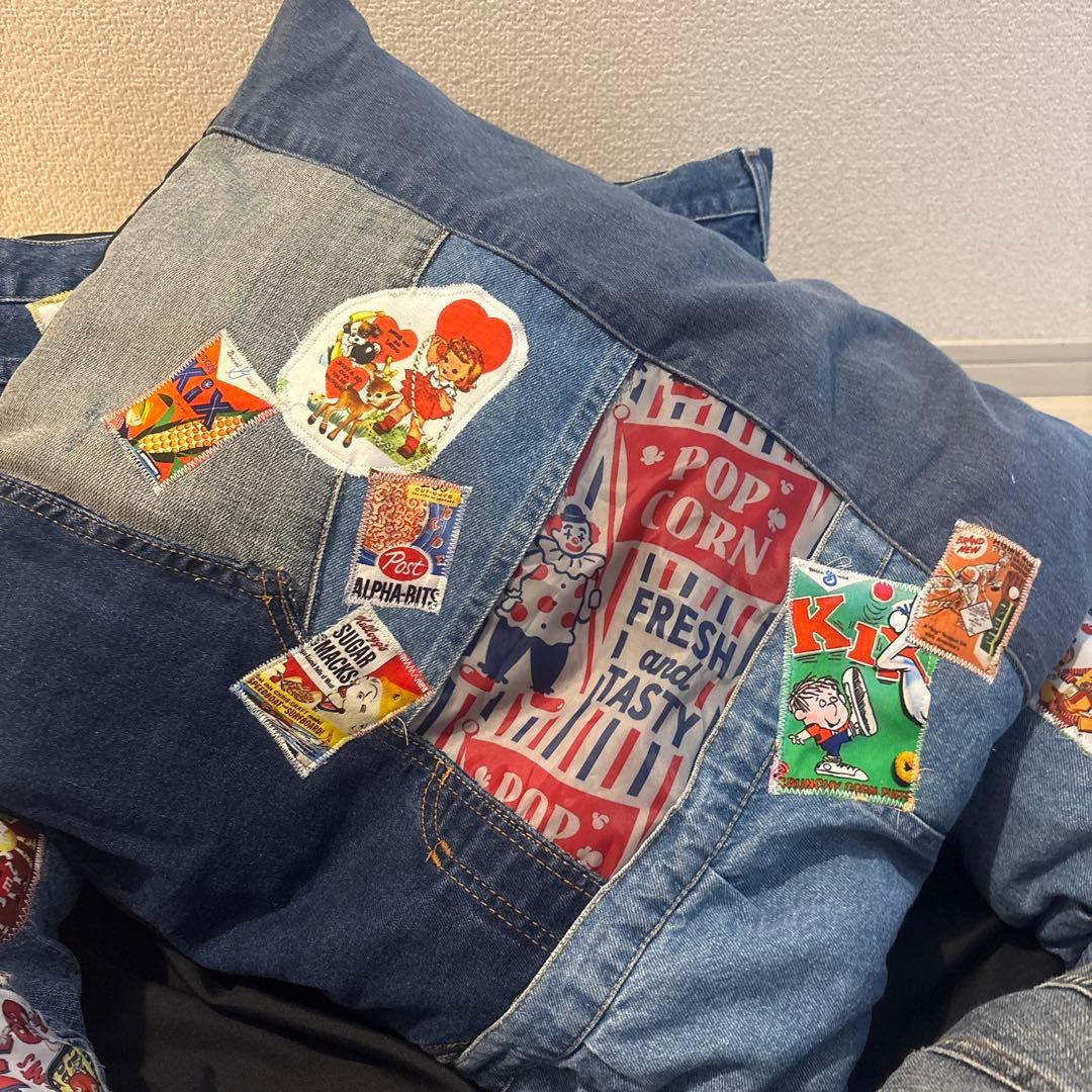 ☆hさま専用　デニムリメイク　ペットベッド