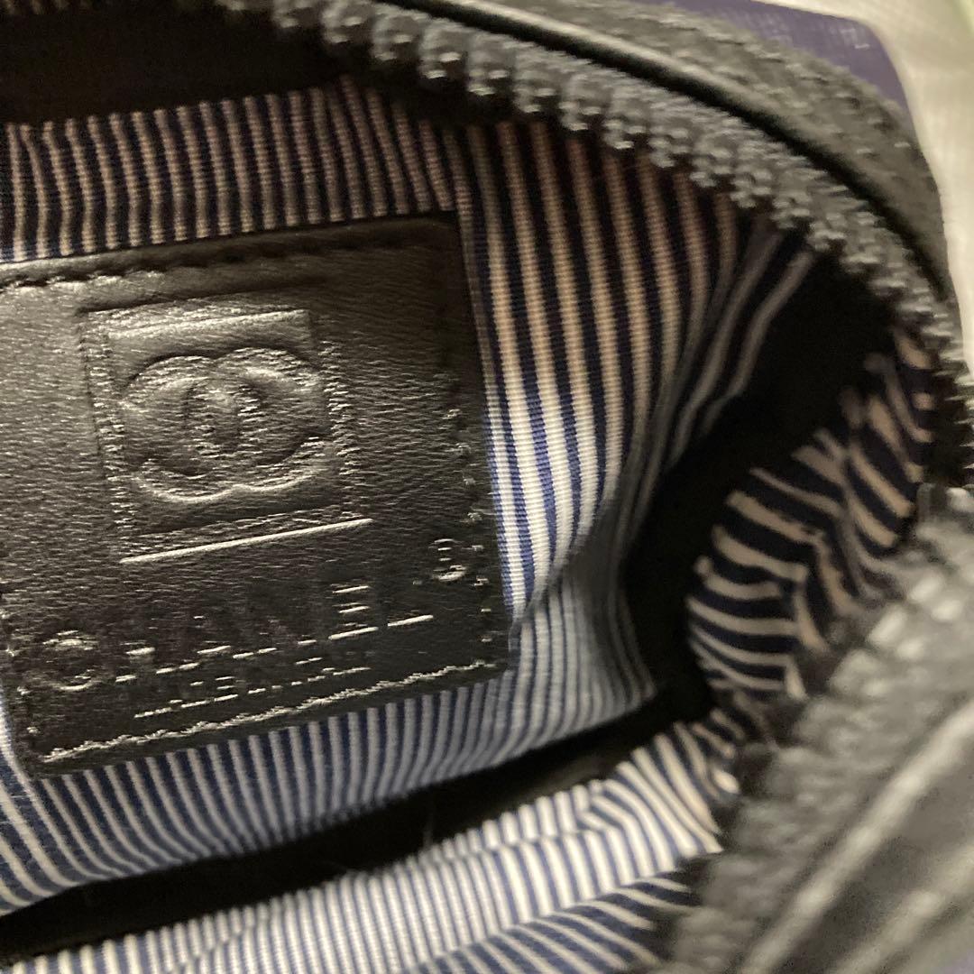 超美品☆CHANEL☆ネイビー CCロゴ☆ポーチ☆ウエストポーチ☆