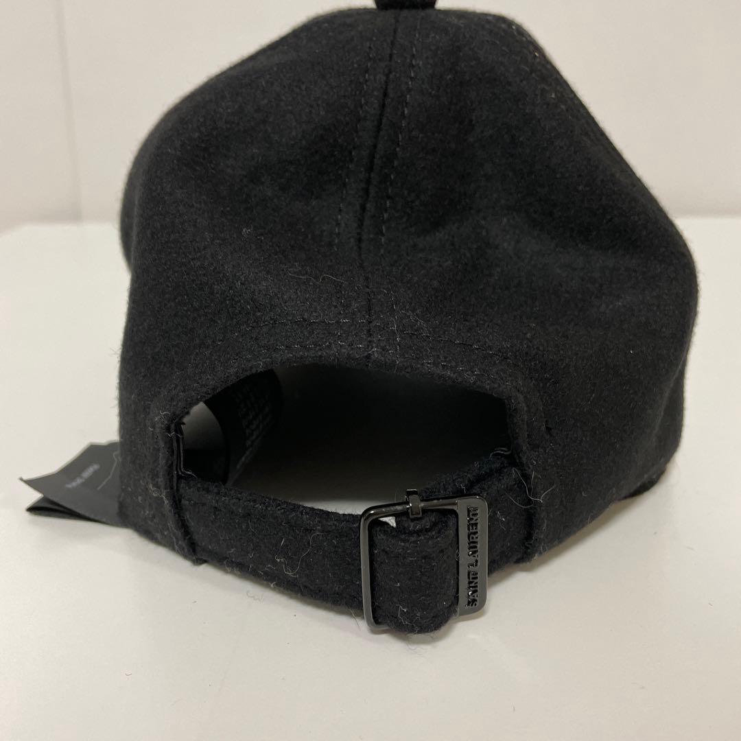 SAINT LAURENT キャップ カサンドラロゴ ブラック 59中古