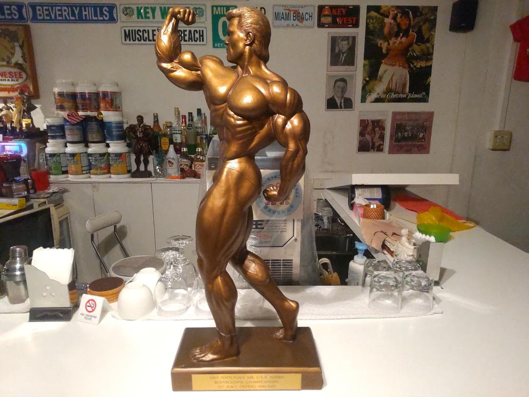 非売品 優勝 ボディビル トロフィー オブジェ★ゴールドジム,プロレス,格闘技