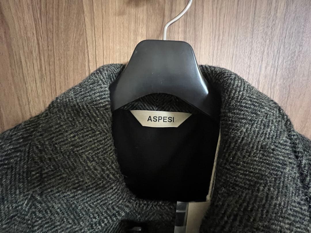 ★新品•未使用★/ASPESI アスペジ/ハリスツイード ステンカラーコート