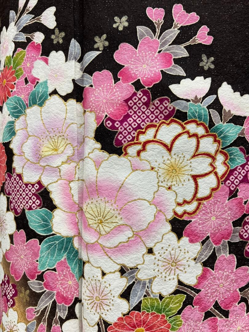 振り袖　フルセット　別誂長襦袢　成人式　金彩加工　結婚式　振袖　銀通し　687