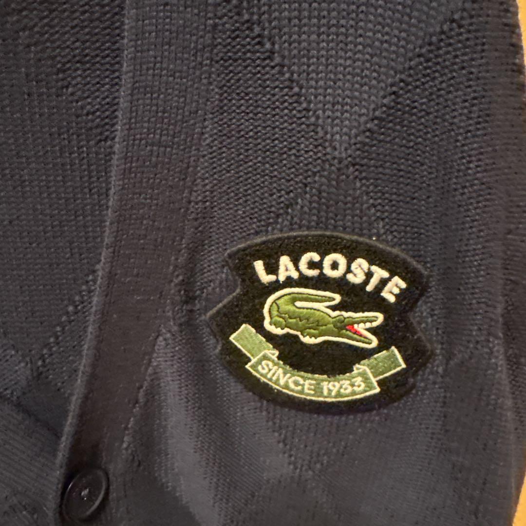 LACOSTE since1933 コットンカーディガン　Mサイズ　ネイビー