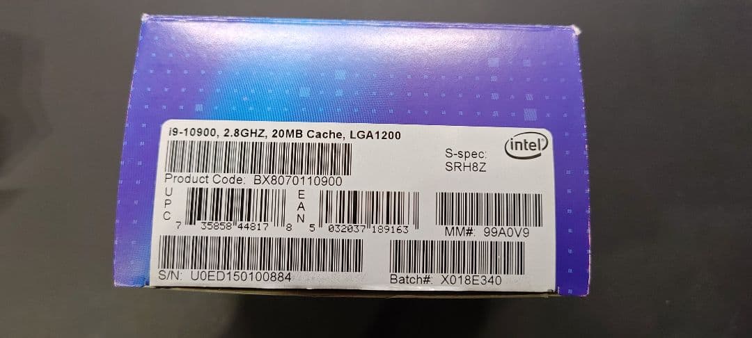 CPU CPU Intel Core i9-10900