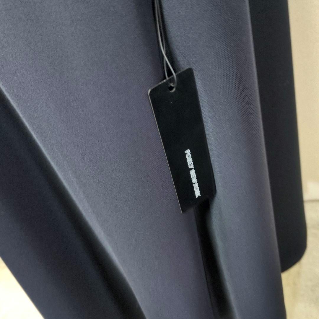 フォクシー FOXEY 黒 リボン付きドレープワンピース タグ付き