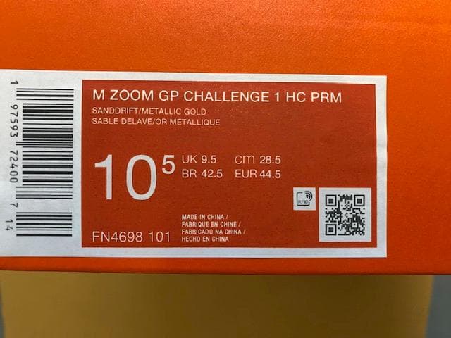 【新品・未使用】Nike ナイキ GP チャレンジ 1 プレミアム 28.5cm