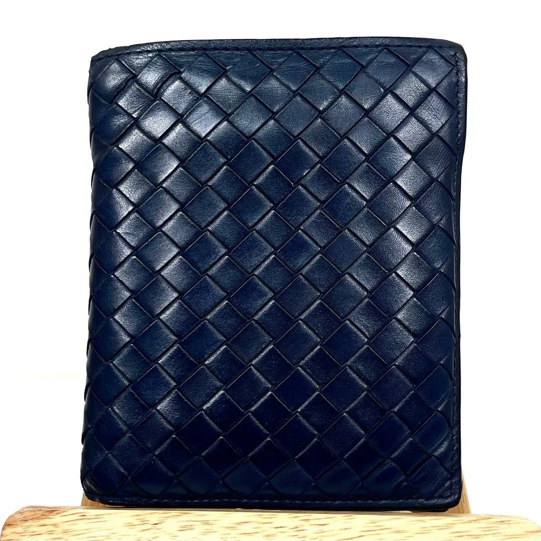 ボッテガヴェネタ　二つ折り財布　イントレチャート　コンパクト　レザー　付属付き