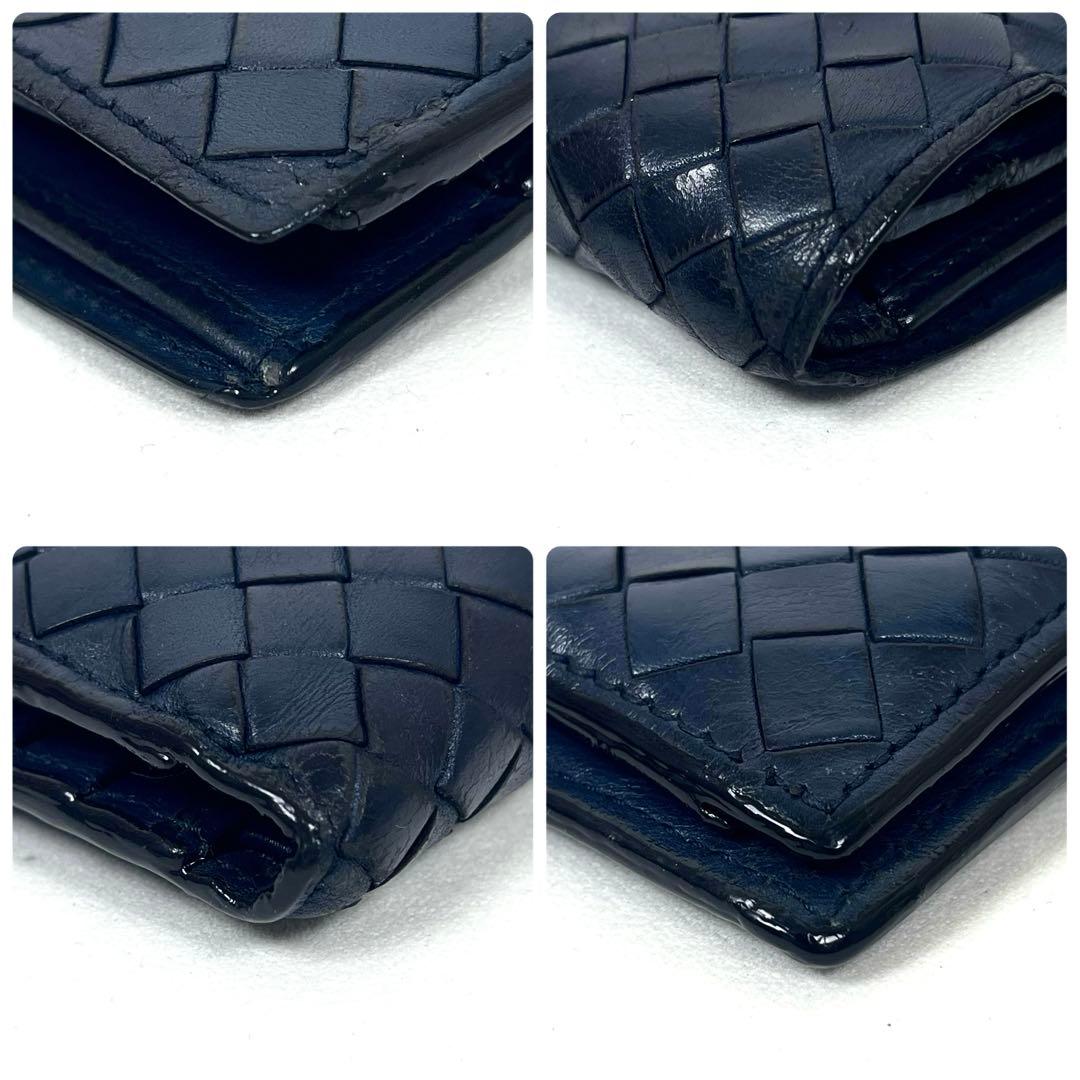 ボッテガヴェネタ　二つ折り財布　イントレチャート　コンパクト　レザー　付属付き