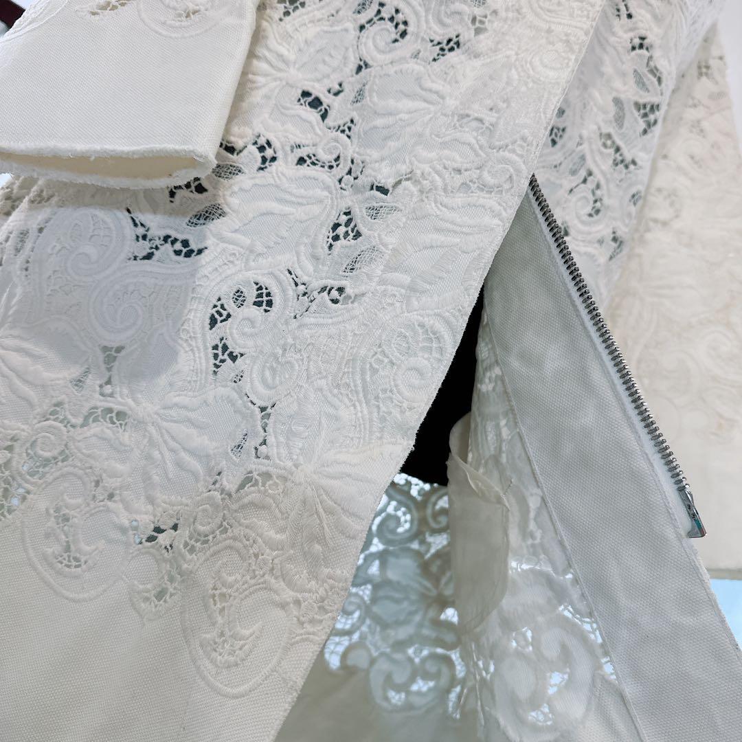 ermanno scervino レース　キャンバス　スプリングコート