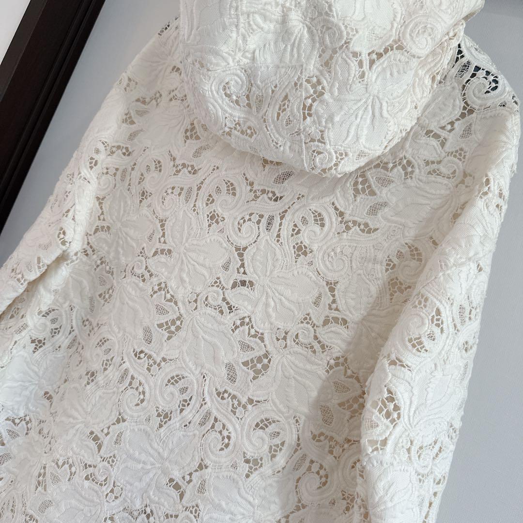 ermanno scervino レース　キャンバス　スプリングコート