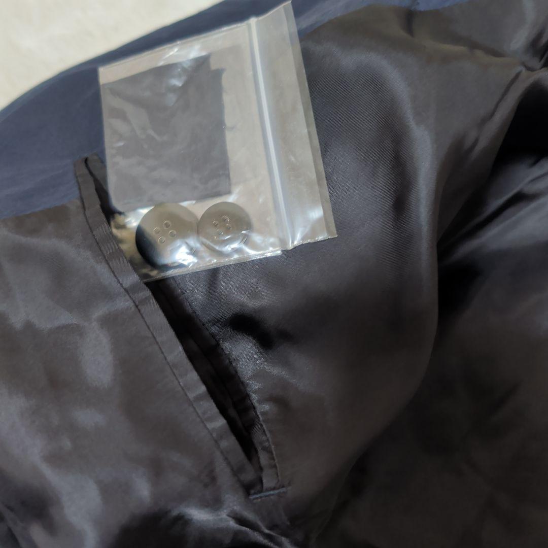 タグ付 エディフィス ラブークル 中綿 ロング ステンカラーコート 48 紺