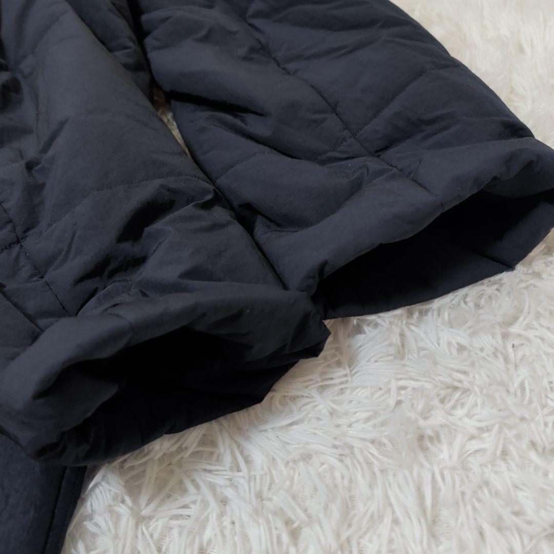 タグ付 エディフィス ラブークル 中綿 ロング ステンカラーコート 48 紺