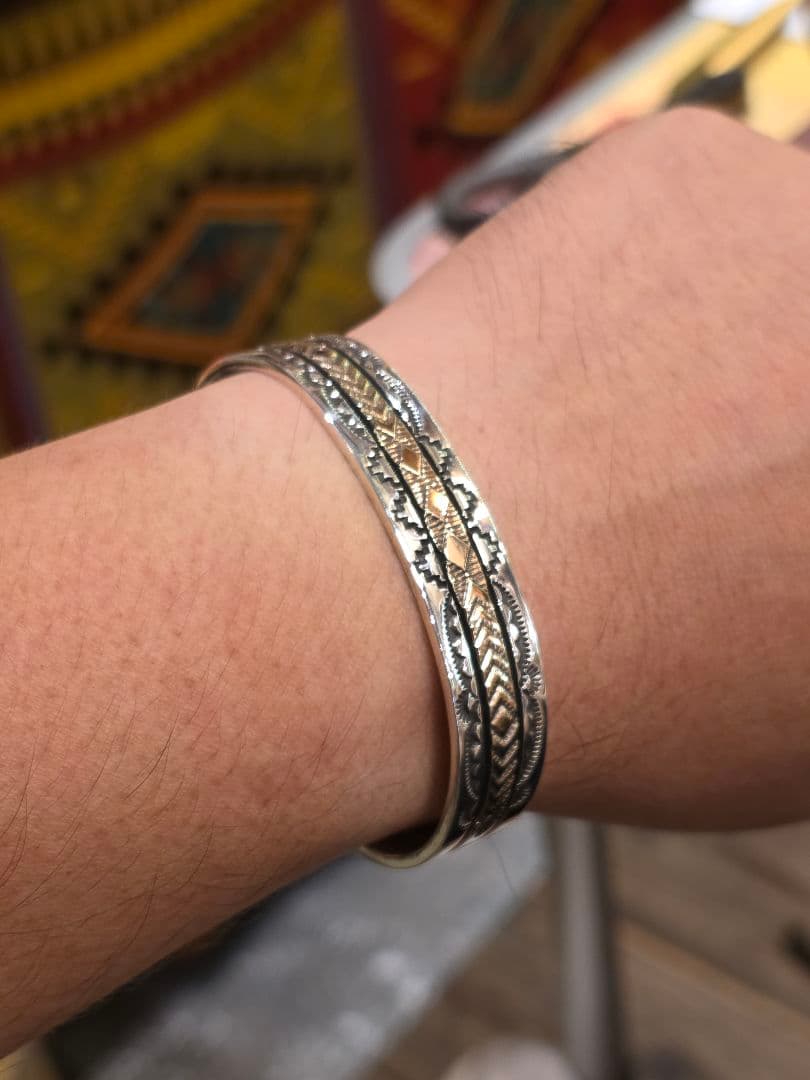 【新品】Bruce Morgan 【内径17】インディアンジュエリー バングル