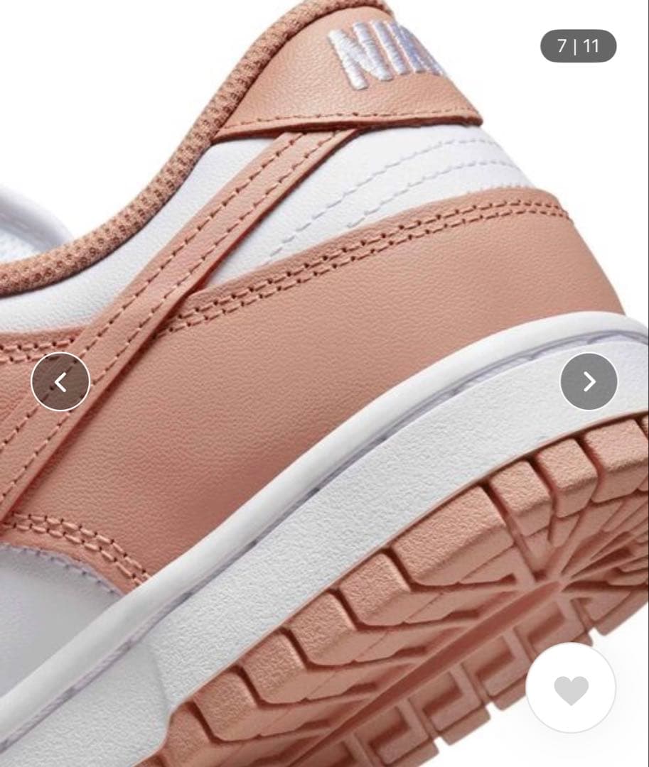 値下げ‼️Nike Dunk Low ホワイト/ピンク ダンク 新品