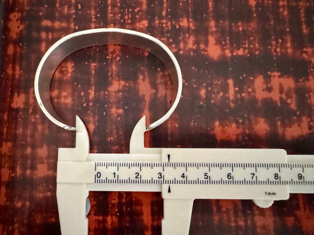 ブルースモーガン バングル 14K やや幅広 ワイド 小さめ レアデザイン