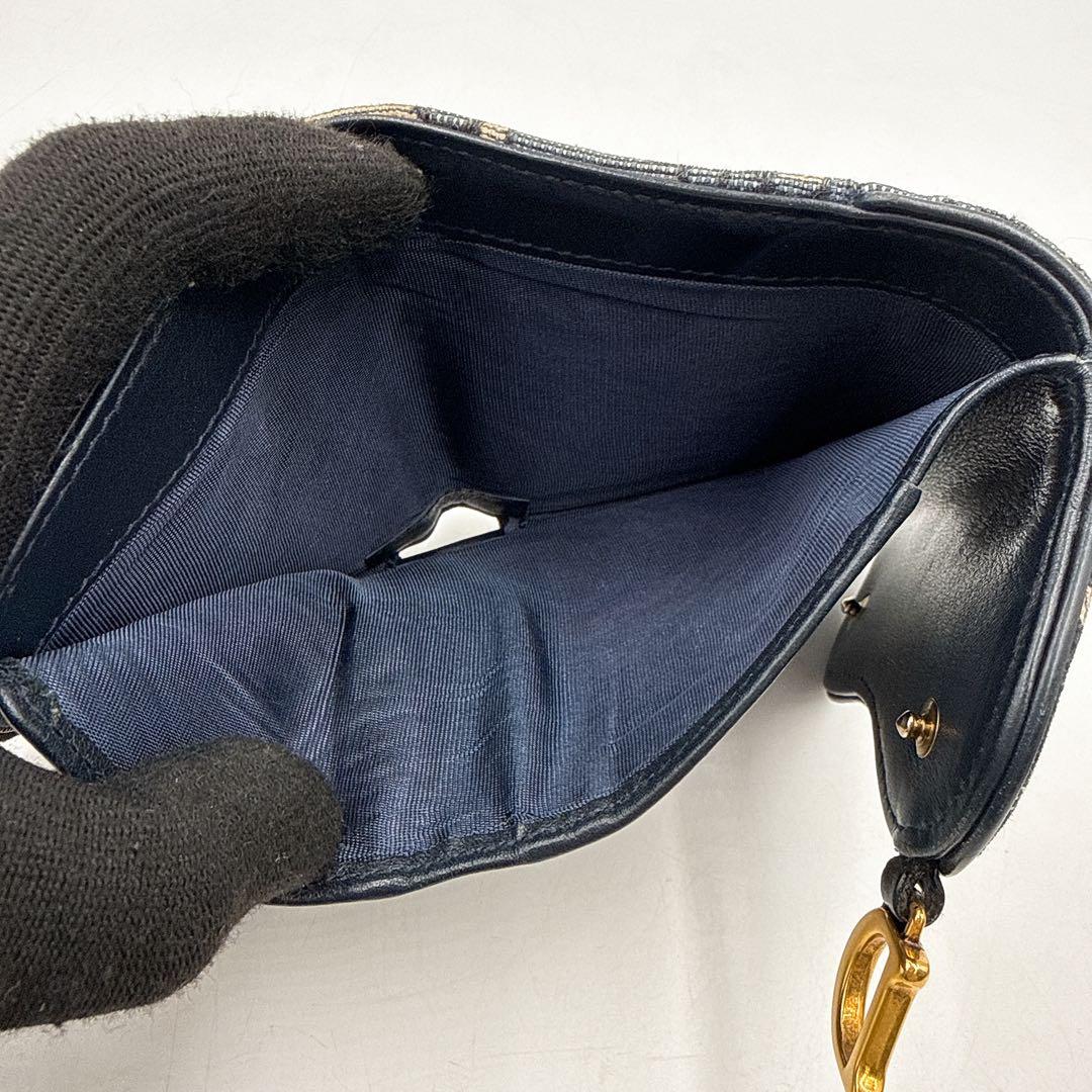 DIOR ディオール トロッター オプリーク サドル 3つ折り コンパクト財布