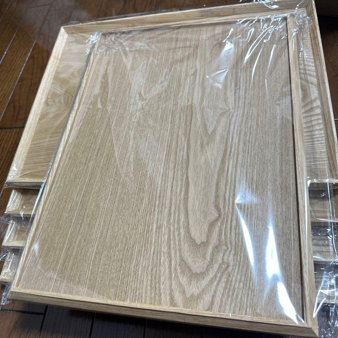 在庫ラスト10枚セット木製 羽反長角膳（はぞりちょうかくぜん）45cmナチュラル