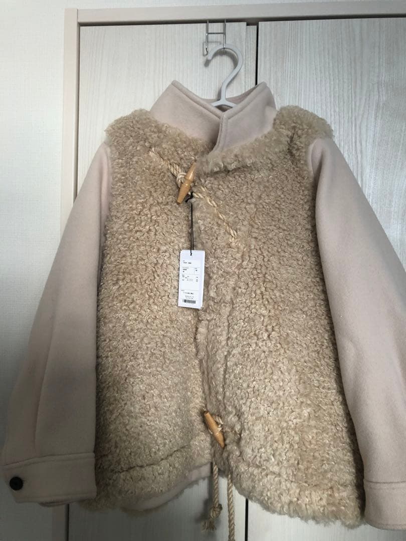 25AW HYKEDOUBLE FACE DUFFEL JACKET クリーム