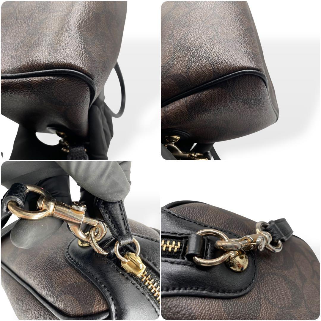 極美品　COACH F58312 2WAY ミニボストン ショルダーバッグ