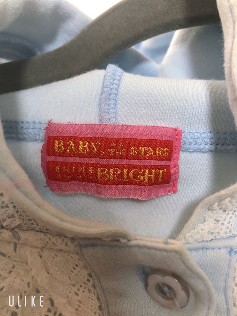 ベイビーザスターズシャインブライト　うさ耳カットソー水色